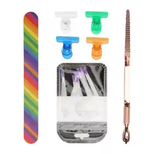 Набор для наращивания ногтей пилочка для наращивания ногтей волоконные инструменты для дизайна ногтей аксессуары