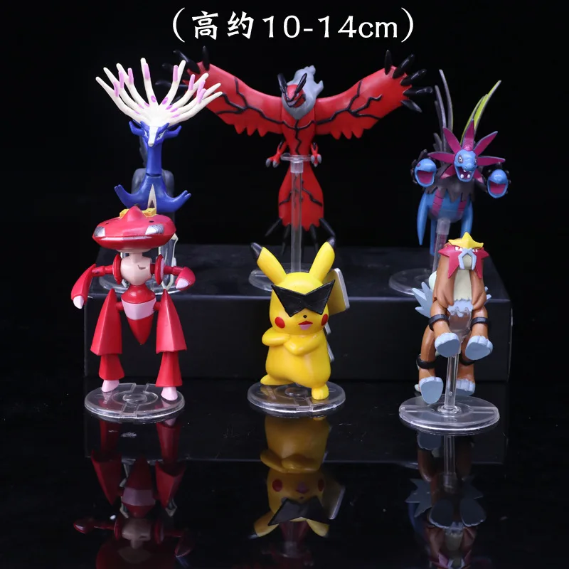 Фигурка покемона из аниме фильма TAKARA TOMY Pokemon pikachu 10 14 см 6 шт./компл.|Игровые фигурки