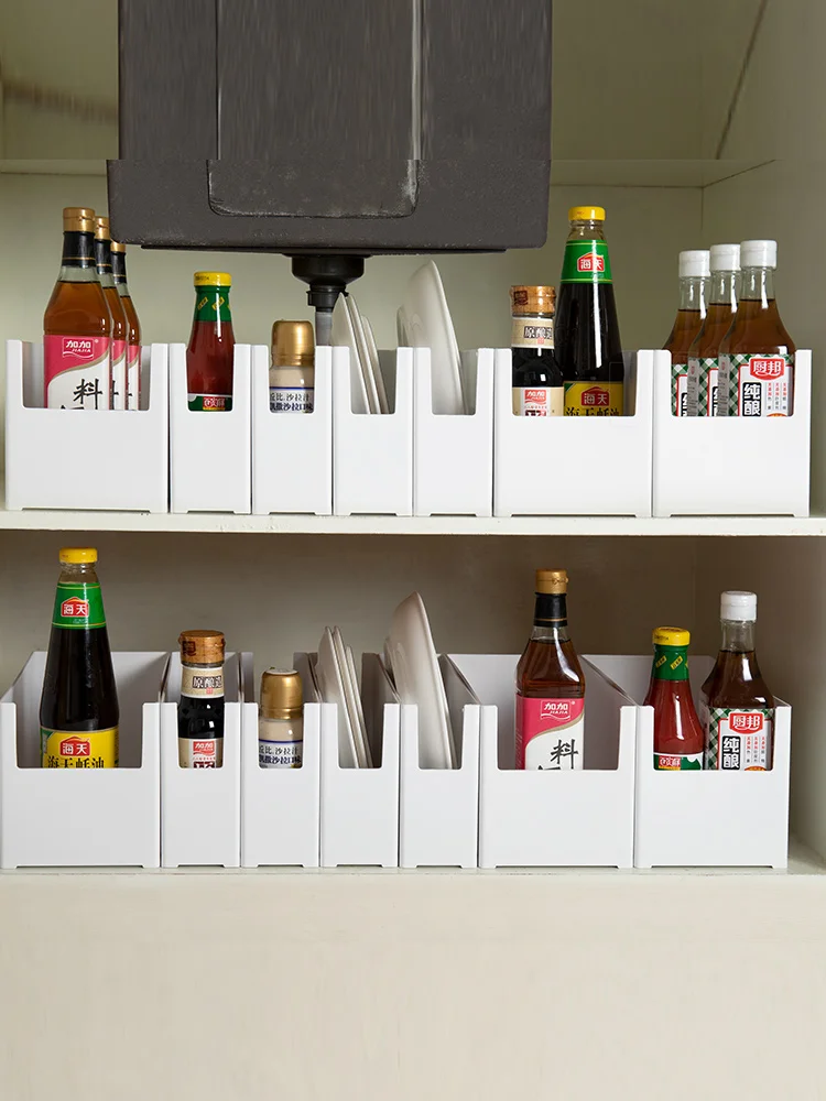

Cabinet Storage Box Kitchen Tableware Storage Box Plastic Spice Rack Pot Storage Box Spice Rack Organizer Kitchen Accessories