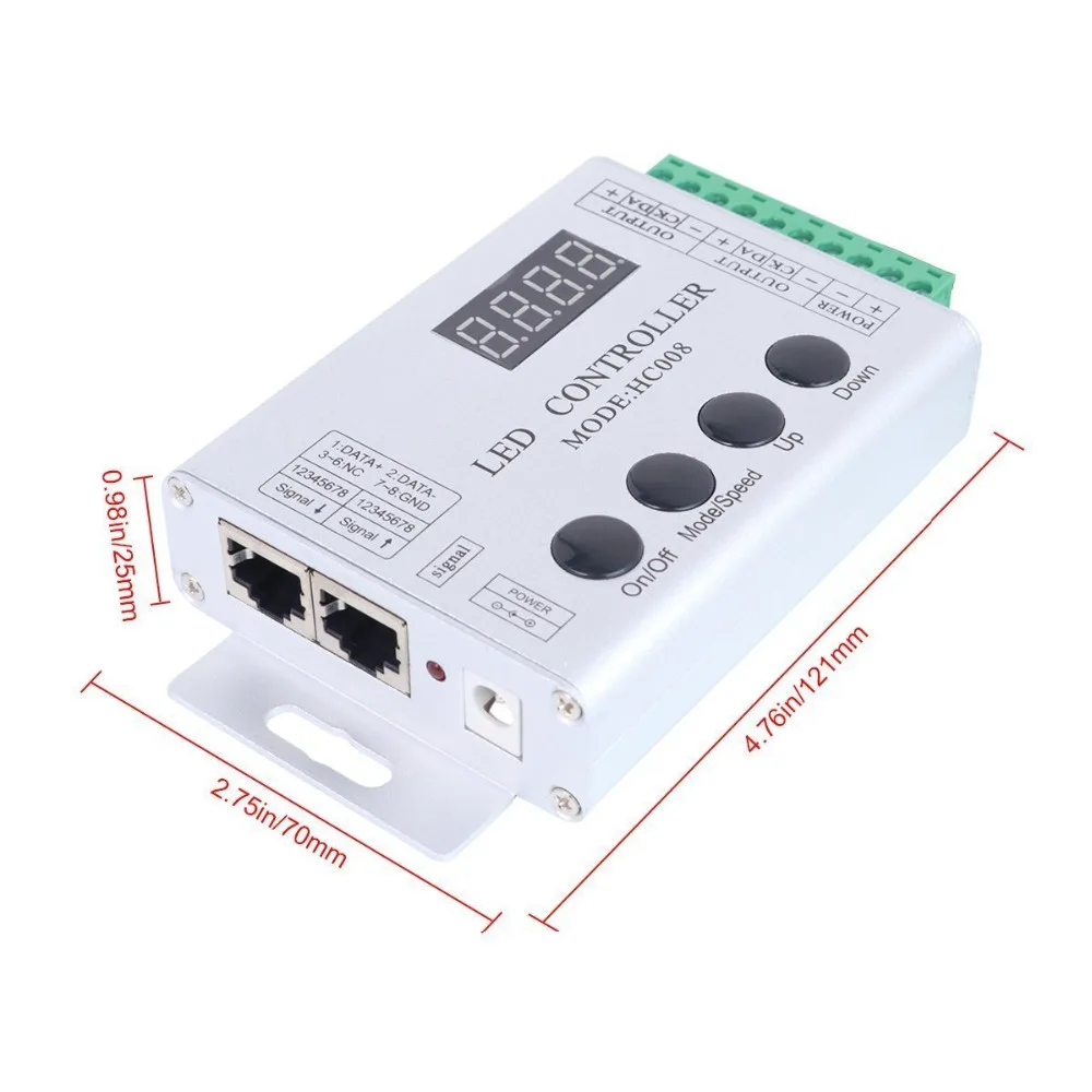 DC5-24V HC008 Волшебный сон цветной RF светодиодный контроллер для WS2811 WS2812B светодиодный светильник