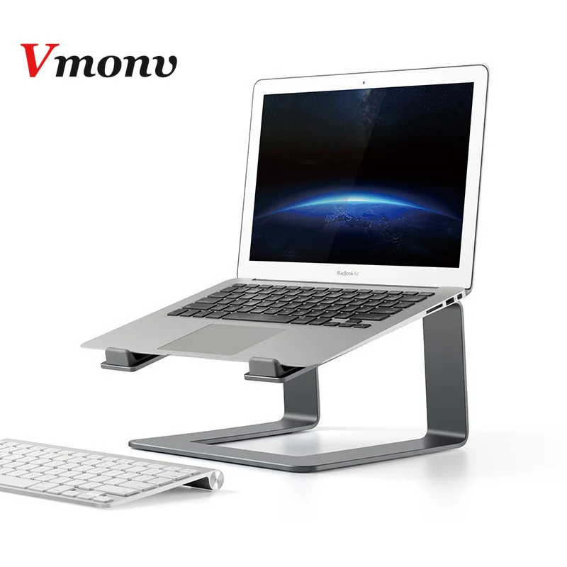 Алюминиевая охлаждающая подставка для ноутбука для Macbook Air Pro retina увеличивает высоту вертикальный держатель для ноутбука lenovo hp 17 дюймов
