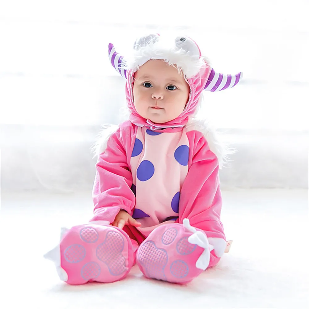 Lovely Animal Christmas Outfit for Baby grow Infant Boys Girls Baby Fancy Dress Cosplay Costume Toddler Monster Animal Jumpsuit