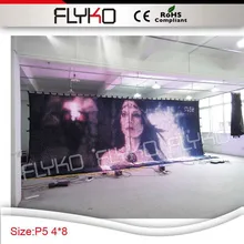 4x8 м Светодиодный точечный матричный пиксельный свет видео занавес