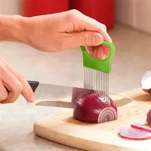 Хороший помощник кухонные инструменты томатный лук овощи слайсер режущий держатель для помощи руководство для нарезки резки безопасная вилка лук слайсер