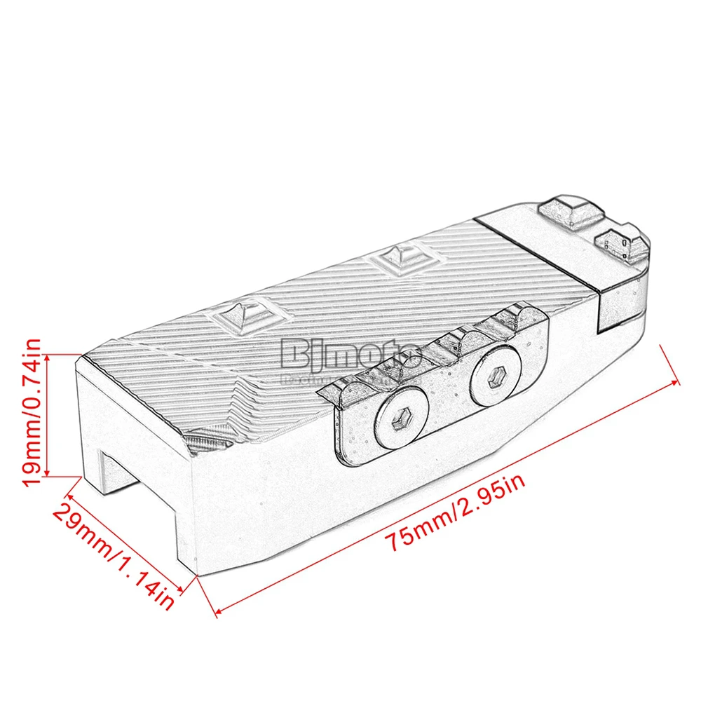 BJMOTO мотоциклетные подставки для ног педали Подножка для ног подножки для пассажира Для Kawasaki ZX14R ZZR1400 ZX10R ZX6R 636 ZX9R ZX12R GTR1400