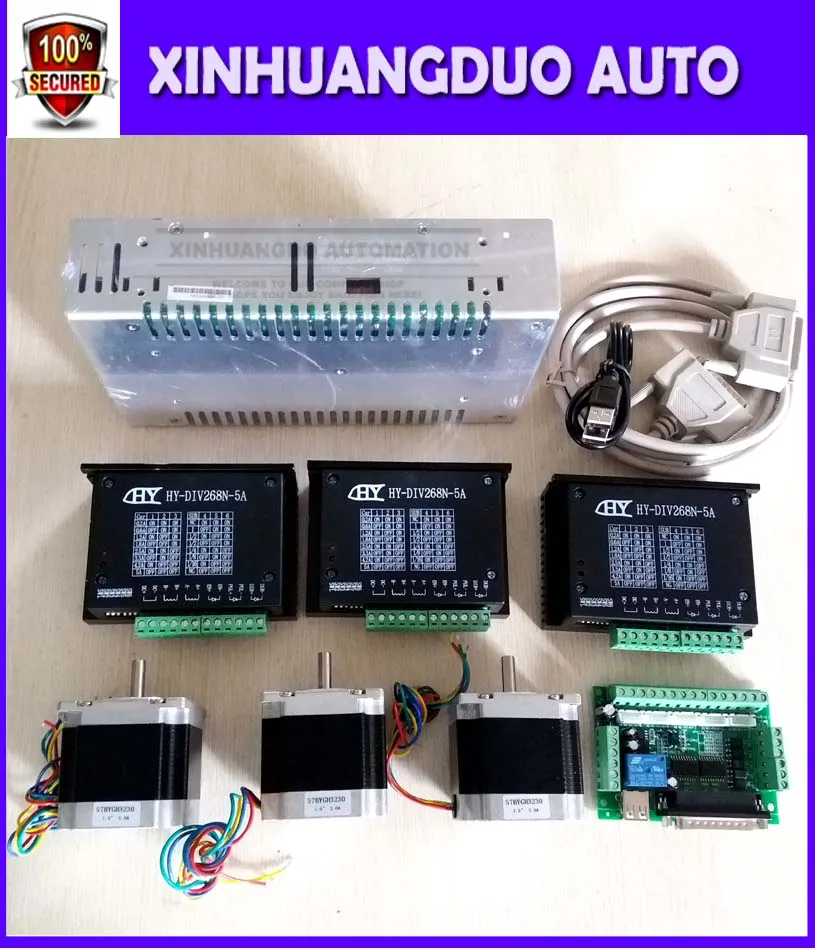 Комплект 3 осевых фрезерных станков с ЧПУ шт. 1AxisTB6600 Драйвер + одна интерфейсная