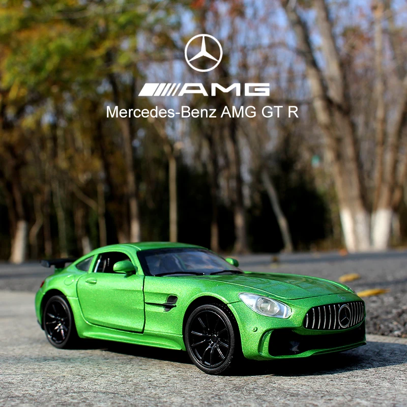  Alloy BENZ GT GTR AMG Pull Back Diecast car Model with sound light MINIAUTO Toy Vehicles toys for c