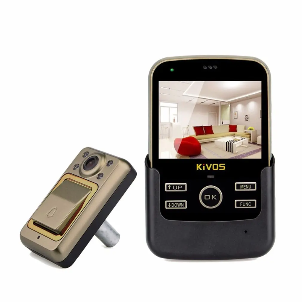 

Kivos Video Eye Digital Door Viewer Doorbell 3.5 Inch LCD Display Night-Vision Door Eye Peephole With Wide View Angle for Home