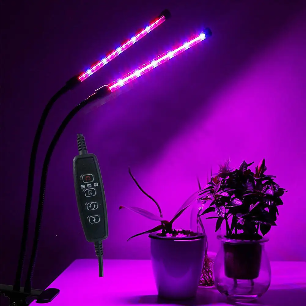 Adeeing 40 LED Double Tube Plant Grow Light with Red ...