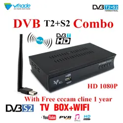 Vmade X1 DVB S2 спутниковый ресивер hd + USB WI-FI + Клайн cccam 1 год Европа Испания резких перемен температуры обновления от DVB-S2 AC3 цифровой рецепторов