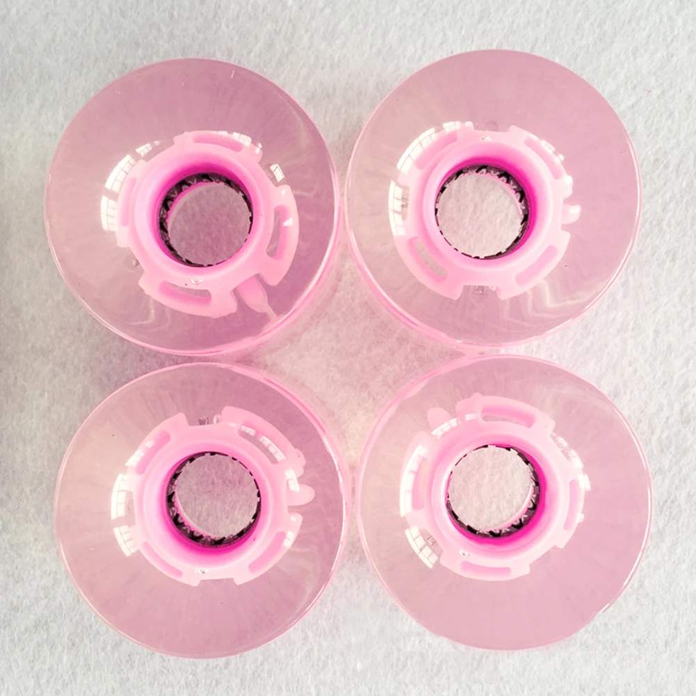 4 قطعة/المجموعة ارتداء مقاومة الأسماك مجلس هدية بو LED سكيت كروزر عجلات شفافة مع تحمل مصغرة تضيء الأسطوانة دائمة