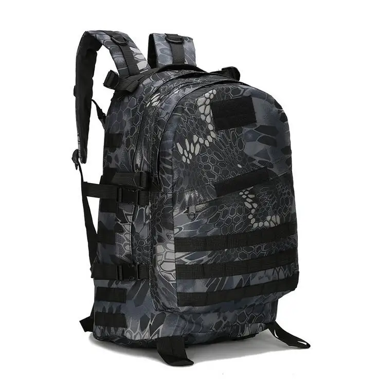 40л 3D спортивный военный тактический рюкзак 600D нейлон для кемпинга, походов, путешествий, велоспорта, альпинизма, спортивные сумки - Цвет: Python Black