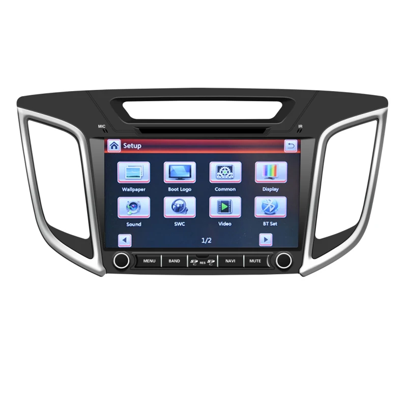 Flash Deal 2 Din Car Radio DVD GPS Navigation Player For Hyundai Creta IX25 2014 2015 2016 2017 2018 touch screen navy Multimedia headunit 2