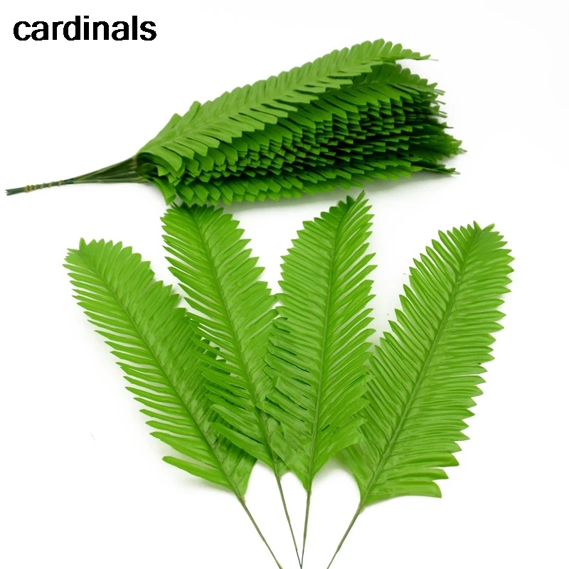 

12Pcs Green Artificial Large Monstera Palm Tree Leaves Silk Leaf Plant For Wedding Home Decoration DIY Cheap Fake Flowers