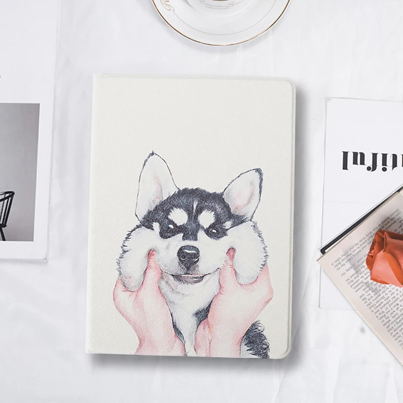 

Tablet Case for iPad mini 2 3 case AKR PU Leather Stand smart cover Sleep Wake Up free shipping Dogs Cats