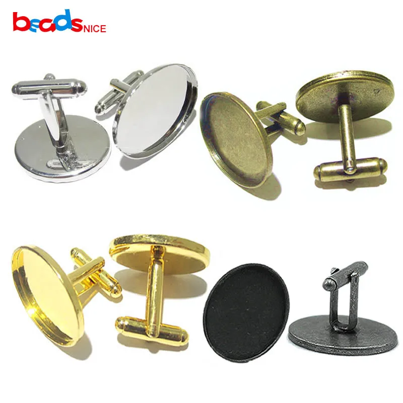 

Wholesale Cufflink Findings oval cufflink backs design cuff links blanks for DIY Jewelry accessories ID8941