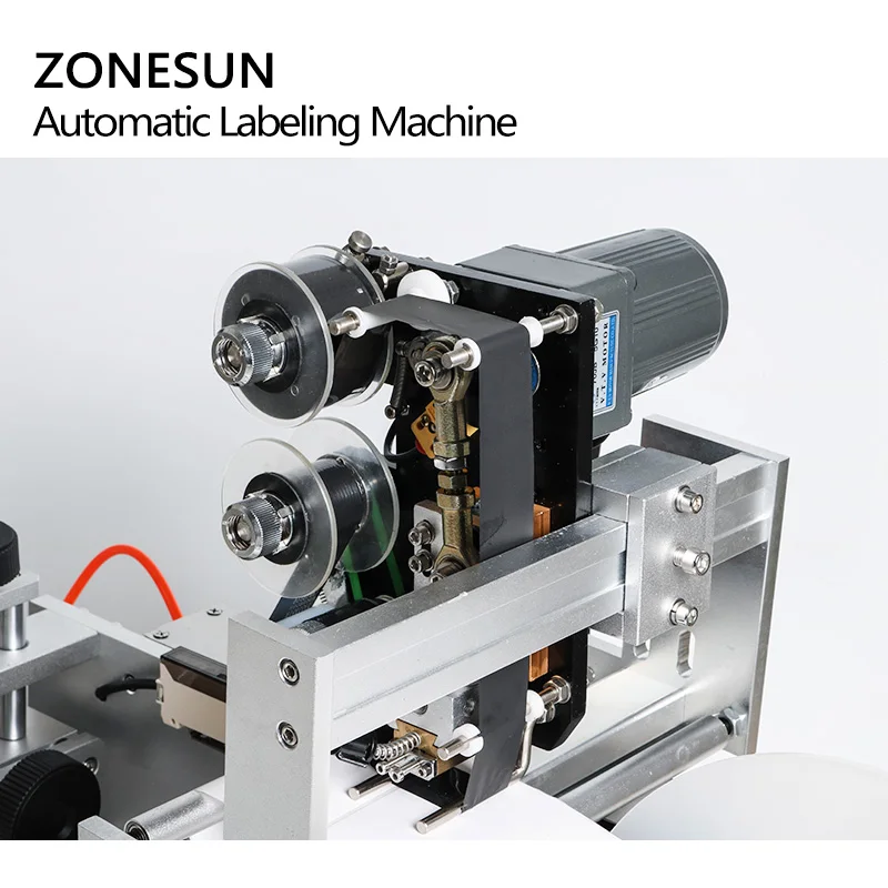 ZONESUN, LT-60D, плоская этикетировочная машина, Полуавтоматическая этикетировочная машина для лекарственных бутылок, Этикетировочная машина для медицинских бутылок с кодированием даты