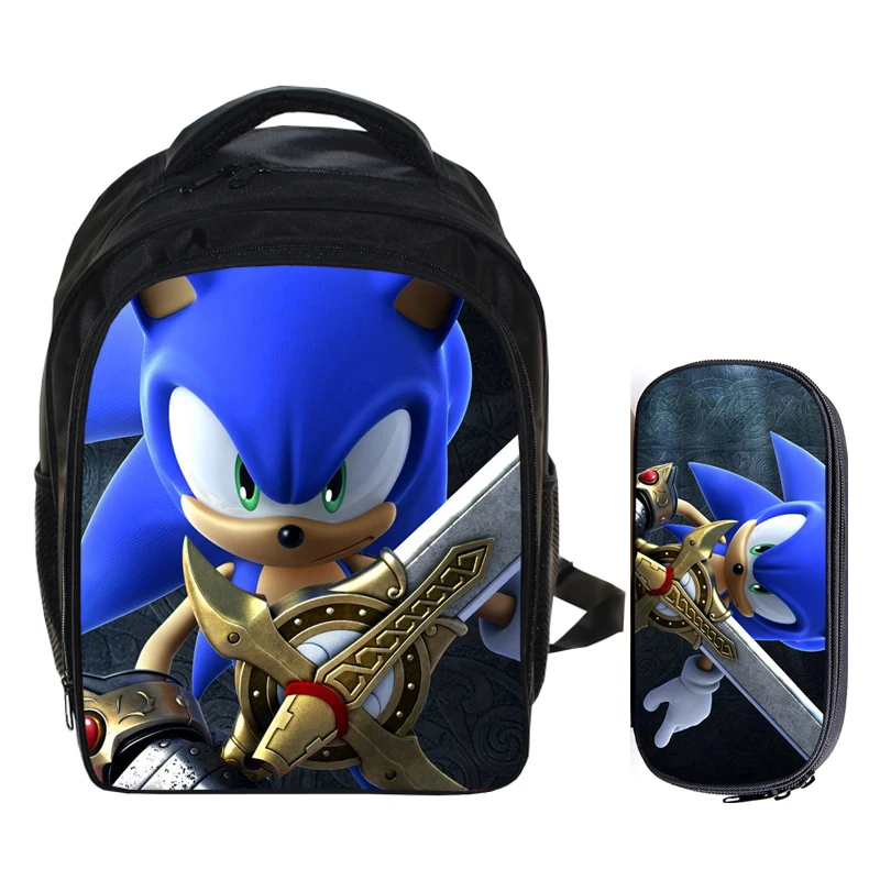 Школьный рюкзак для мальчиков 13 дюймов Sonic Boom the Hedgehog Mario Bros детский мультяшный