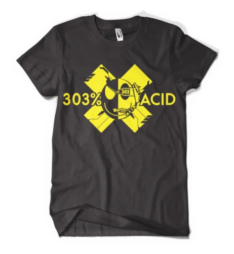 

T-SHIRT 303% ACID 303 909 ACID HOUSE DJ RAVE TECHNO ROLAND KORG SYNTH New T Shirts Funny New Unisex Funny Tops freeshipping