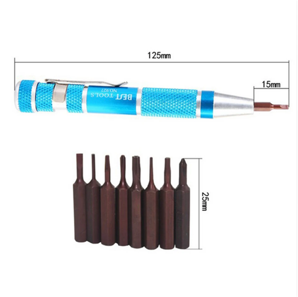 BEST-927 Screwdriver Bits Set PH00 PH000 T4 T5 T6 T8 Slotted 2.0 Pentalobe 0.8 1.2 For Mobile Phone Laptop PC Computer Repairs