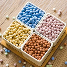 400 г Цветной круглый керамзитовые Керамика бусинами Pebble камни для ваза бонсай рыбы в аквариуме Патио газон двор сад декор