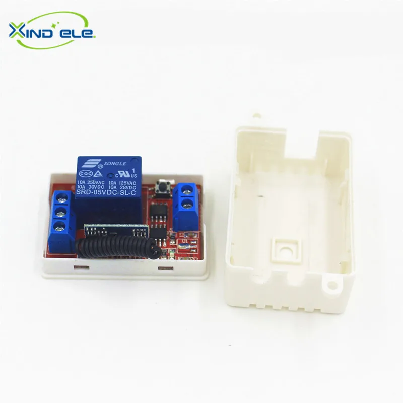XIND ELE 5V DC 1 WAY Remote Control Switches Relay Module For Light