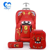 3 Teile/satz neue mode gepäck cartoon studenten trolley 6D EVA reise kofferset koffer kind bleistift kinder geschenk
