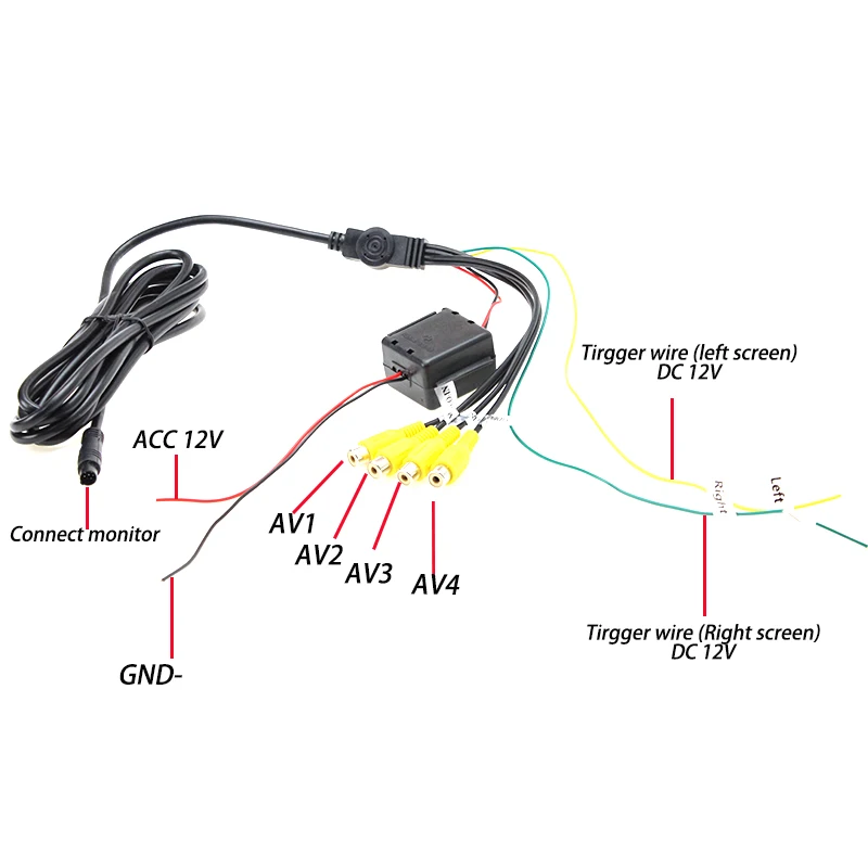 HaiSunny новый 4 3 дюймовый двойной HD 800*480 дисплей Автомобильное зеркало заднего вида