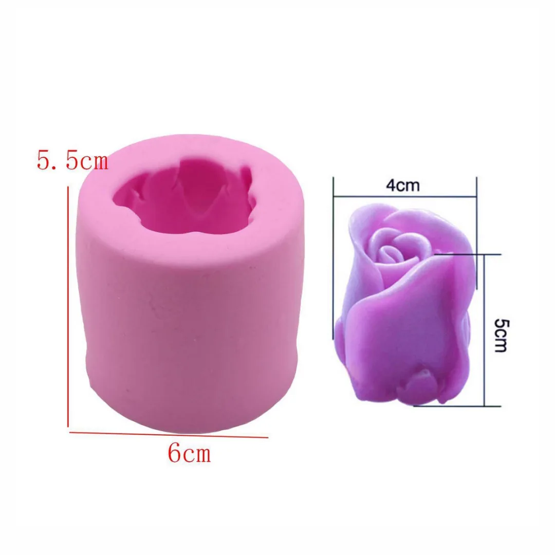 3D Rose Flowers Silicone Cake Molds Cookie Soap Fondant Mould Decorating Tool Kitchen Accessories Clay Baking Molds Tools