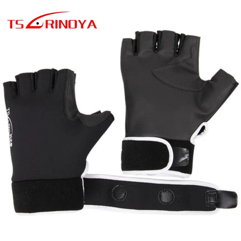 TSURINOYA перчатки с половинными пальцами 23*18 см прочные перчатки для рыбалки велосипедные перчатки Skii Luvas Guantes de Peche уличное спортивное снаряжение снасти