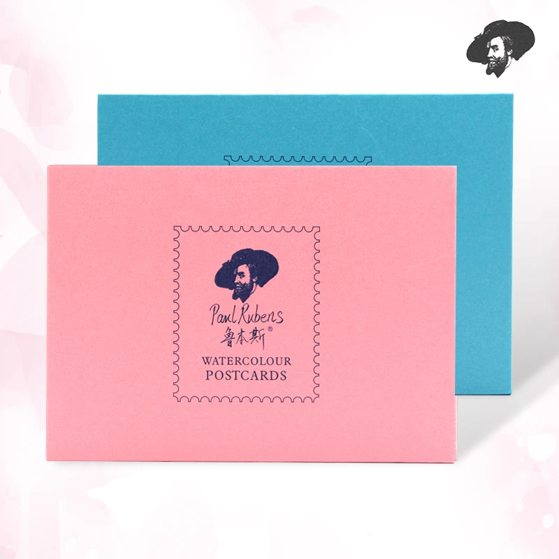 

Rubens Postcard Watercolor Paper 300 Beginners Cotton Sketch Portable Watercolor Postcard 20 Page Boxed Art Supplies