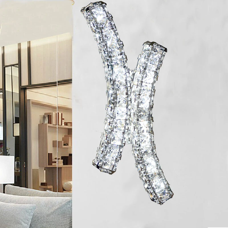 

Creative LED Crystal Wall Lamp Modern Contracted Bedroom COB LED Wall Lighting for Sitting Room Corridor Lamp Free Shipping