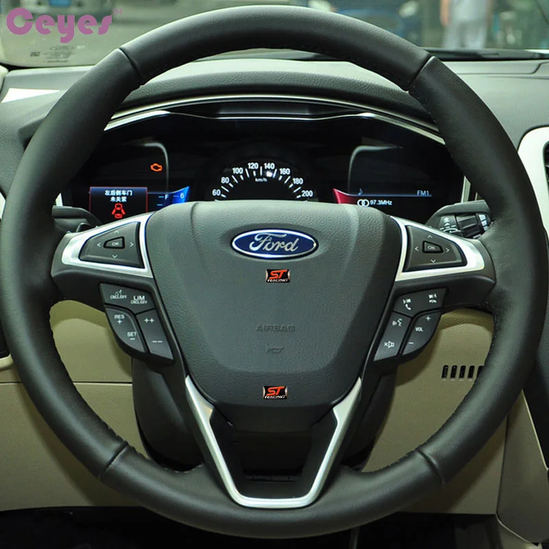 CEYES авто Стайлинг украшение эмблема значок чехол для ST Racing наплечный рукав Ford Focus 2