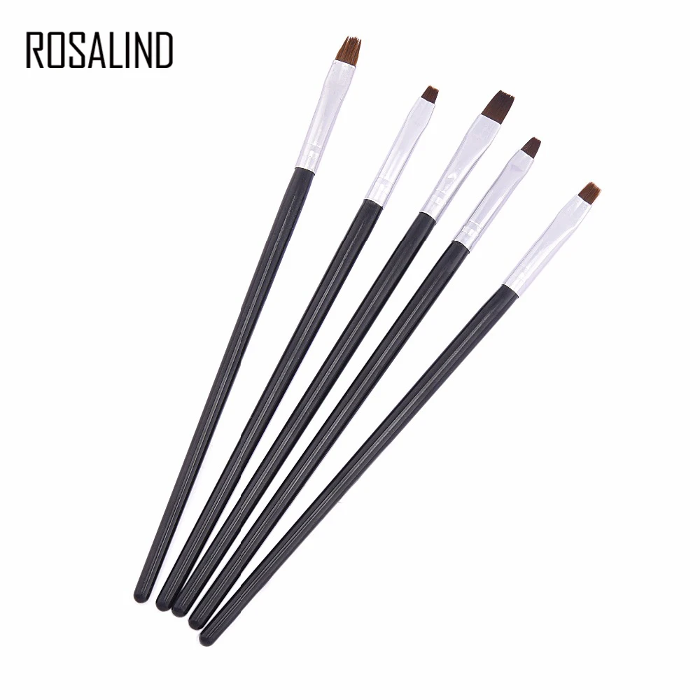 Rosalind 8 шт./компл. волоконные инструменты для дизайна ногтей кисти рисования Гель