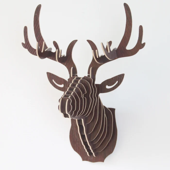 Buy Creative 3D craft animal head wall hangers deer