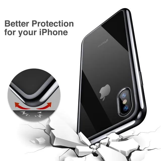 WeiFaJK Phone Case for iPhone 8 7 6 Plus 6s Silicone Soft Coque Luxury TPU Full Cover Case for iPhone 6 7 7 Plus 8 8 Plus X Case