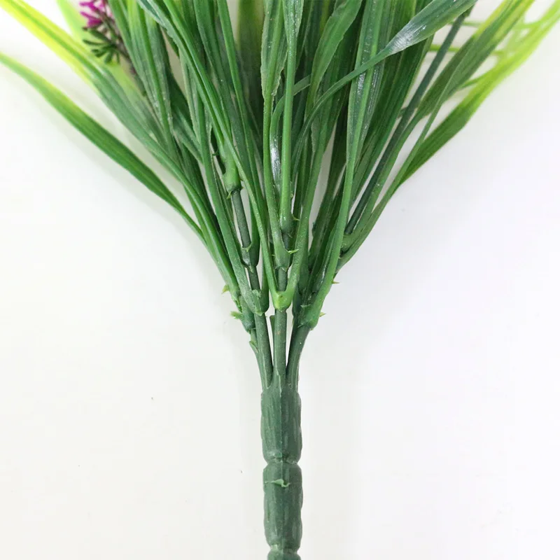 JAROWN Artificial Flower Plastic Fake Flowers Simulation Lavender Bouquet Flores Wedding Decor Home Gardening Decor Accessories (12)