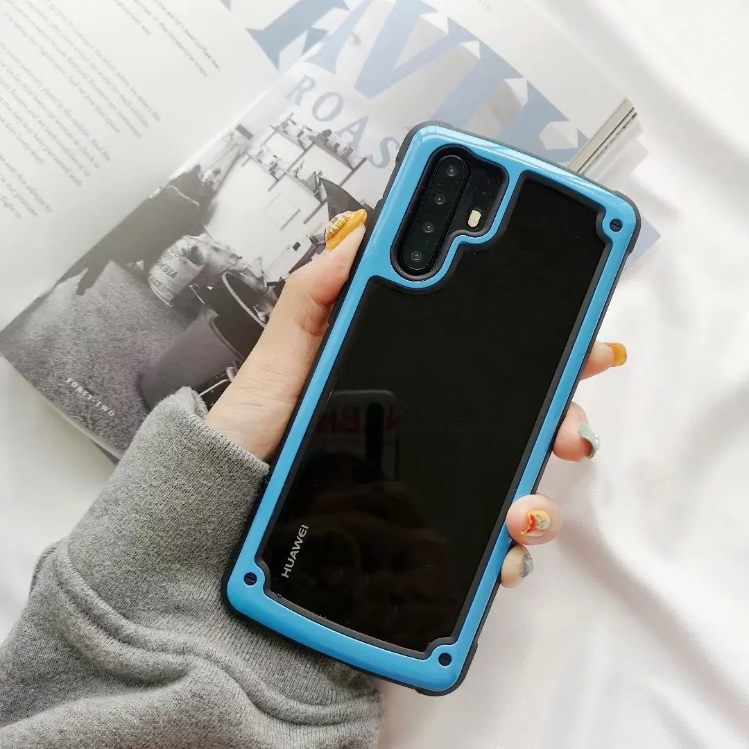 

For Huawei P30 Pro Case Hard PC Transparent Shockproof Protective Back Cover Case for huawei p30 lite p30pro full cover shell