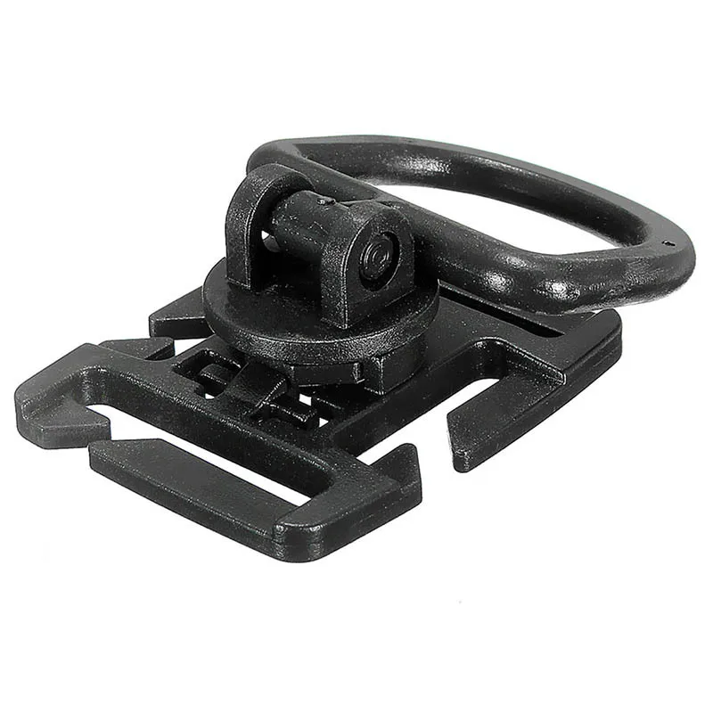 

1Pc EDC Gear Plastic MOLLE Clip Carabiner Sternum Strap Swivel D-Ring Rotation Buckle Webbing Locking Outdoor Tool