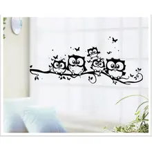 Милые 5 совы на дереве наклейки на стену s Животные наклейки s Бабочка наклейки на стену для детской комнаты наклейки на стены для детской комнаты