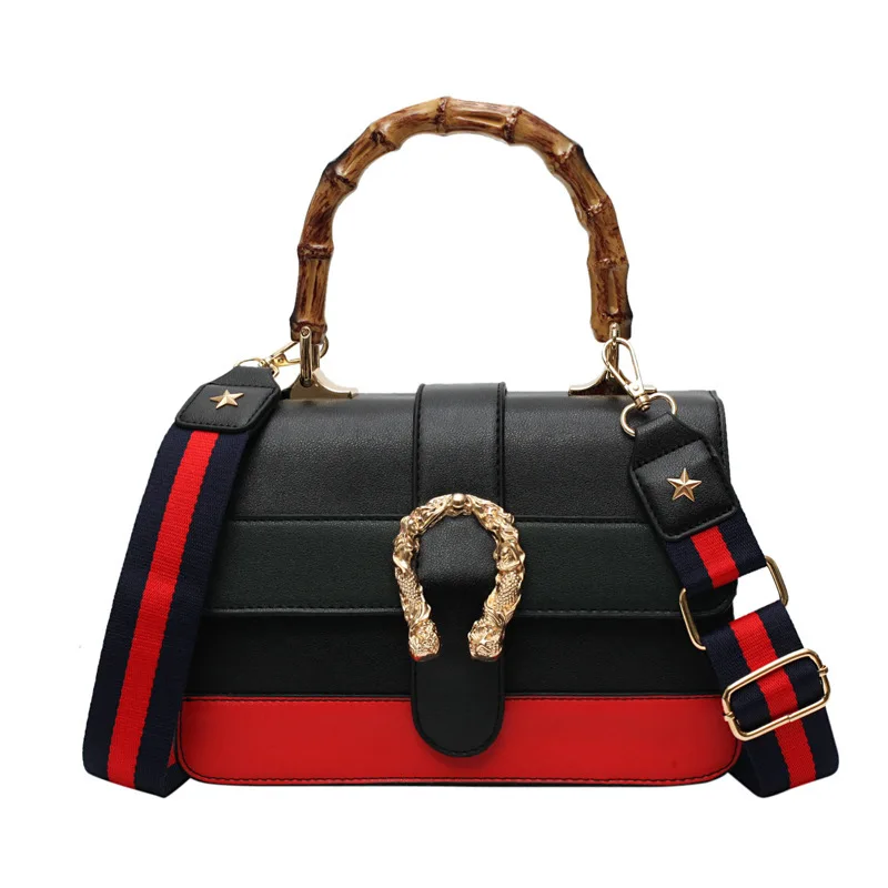 

Spring 2019 new women's bag trend women's bag color Joker Korean bamboo bag