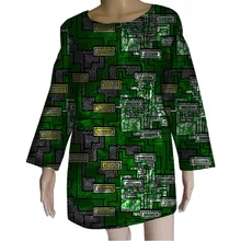 Летний Африканский принт модные женские топы Дашики одежда Африканский Праздничный Принт футболка Африка женская одежда по индивидуальному заказу