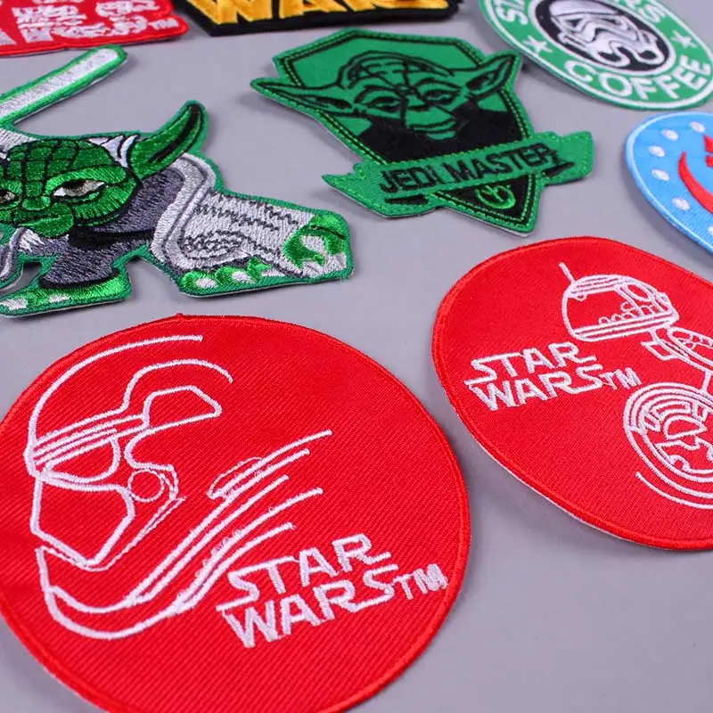 

Star Wars Patches Punk Style Embroidered Patches for Clothing Iron Sew On Clothing Applique Military Badge Stripes On Clothes H