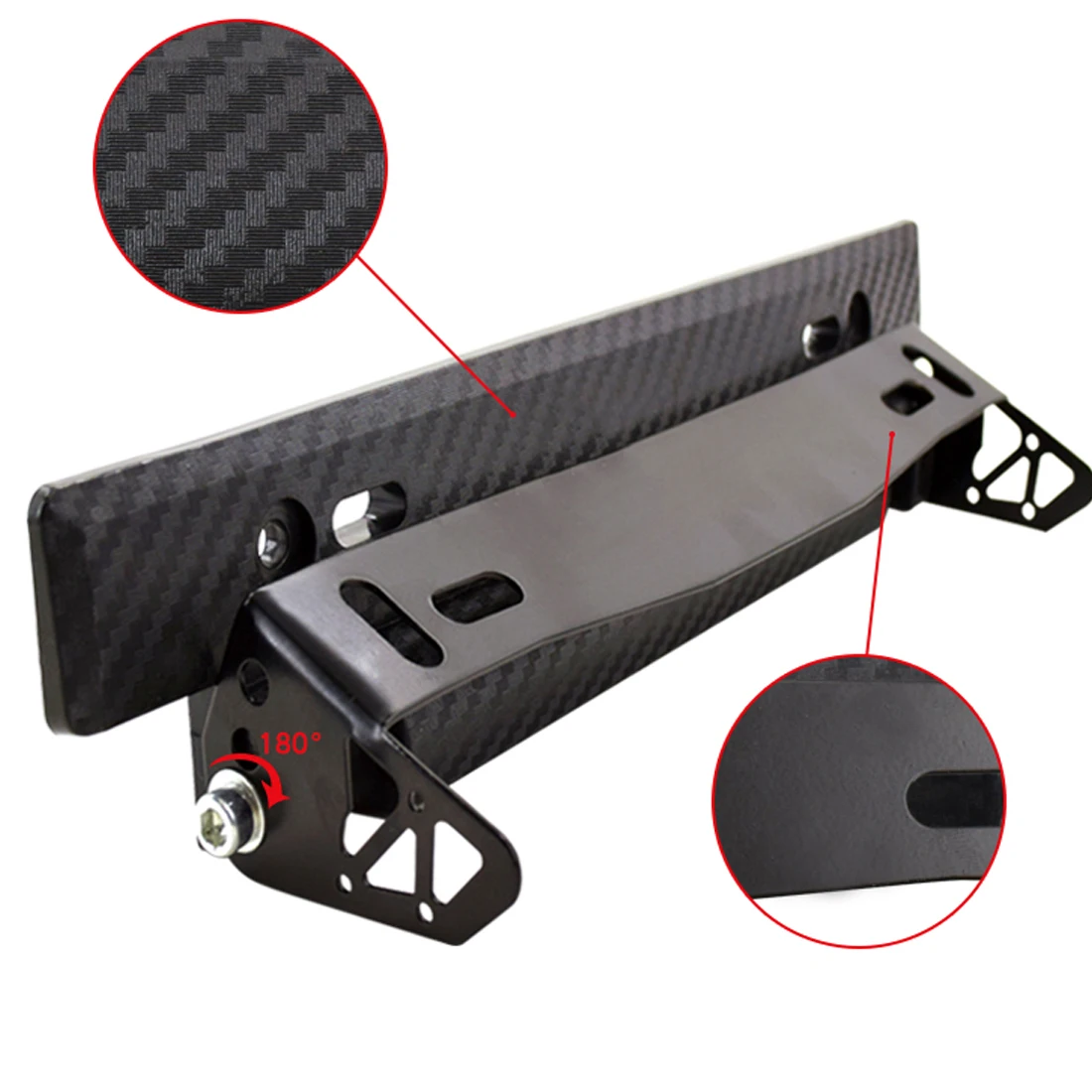 Buy Dewtreetali Hot Universal Car Carbon Fiber Number