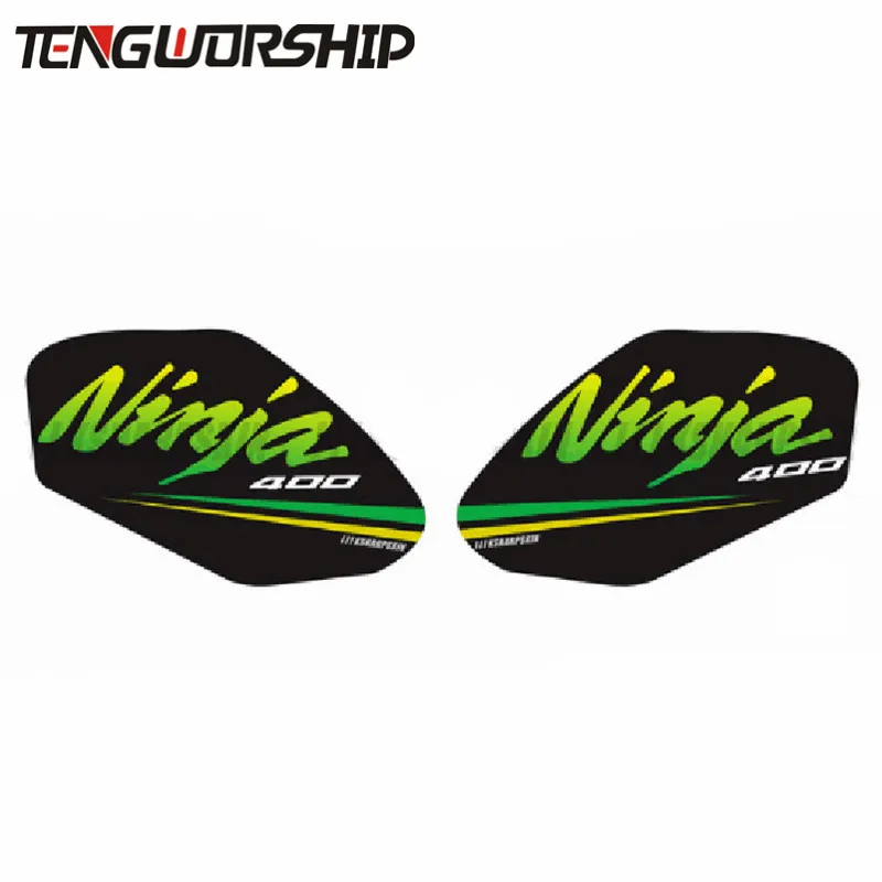 3D наклейка ADESIVI эмблема защитный Танк Pad Cas cap Fit KAWASAKI NINJA 400 NINJA400 - Цвет: NINJA400-03