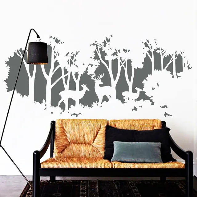 Verwijderbare Vinyl Grote Size Wereldkaart Herten Bos Muursticker ... Verwijderbare Vinyl Grote Size Wereldkaart Herten Bos Muursticker ...