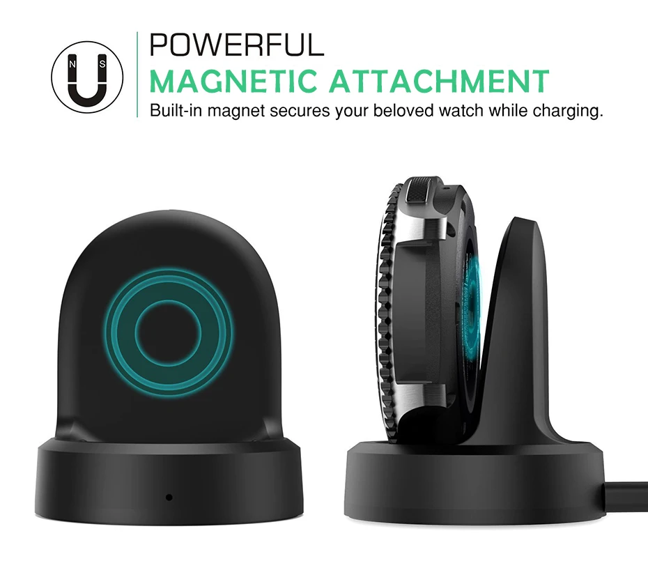 Black Wireless Charging Dock Cradle Charger For Samsung Galaxy Gear Gear S3classic Dock High Quality Charger For Samsung Gear S2 Smart Watch Wireless Charger 005408_05