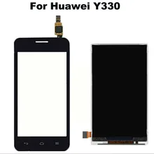 New Original Black Touch Screen Digitizer Glass Sensor+LCD Display Panel Screen For Huawei Ascend Y330 U00 U01 Replacements