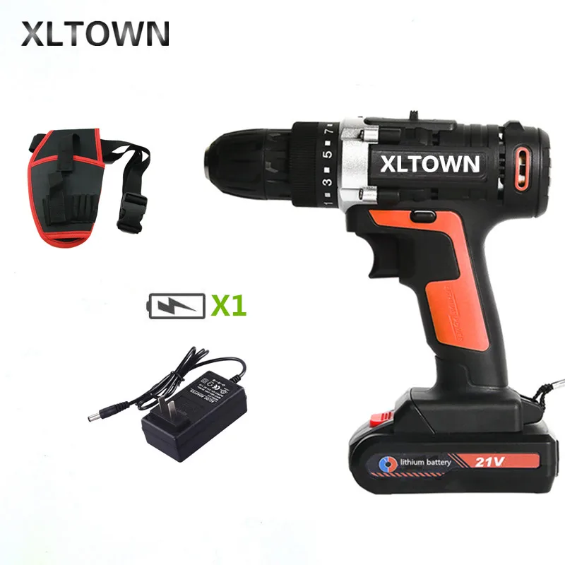 XLTOWN 21v multi function cordless electric screwdriver high power