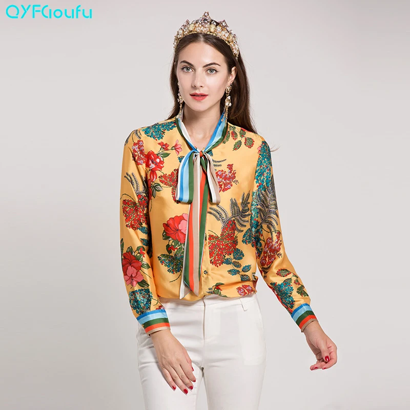 aliexpress buy plus size 2017 fashion runway floral print chiffon blouse high aliexpress buy plus size 2017 fashion runway floral print chiffon blouse high